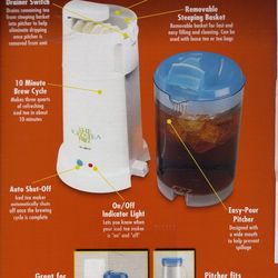 Mr Coffee TM3 3 Quart Electric Ice Tea Maker