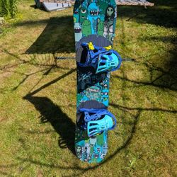 Burton "Chopper" Snowboard 125 With Rossi "Myth" Bindings 