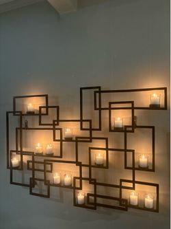 Decor wall mounted modern votive candle holder