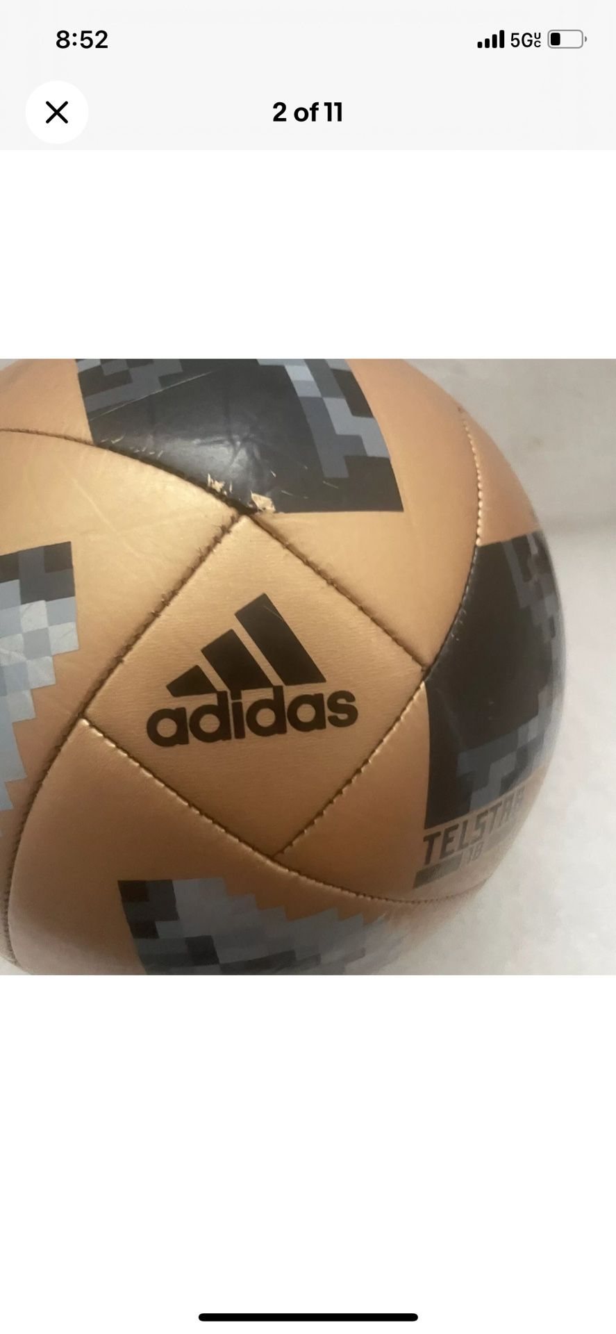 Adidas FIFA World Cup Russia 2018 Glider Match Ball Soccer Size 5 Preowned