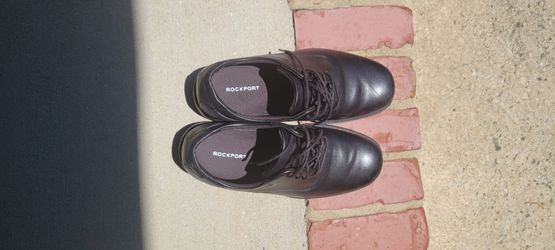 Rockport black leather shoes