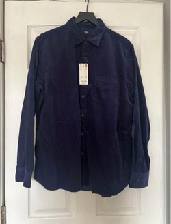 Uniqlo Corduroy Blue Shirt