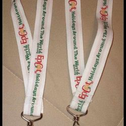 2 Disney Epcot "Holidays Around the World" lanyards Both for $5!