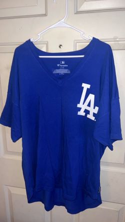 Fanatics dodgers v-neck women’s shirt size L