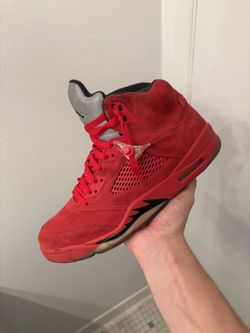 Air Jordan 5 Red Suede Size 11 Og All 