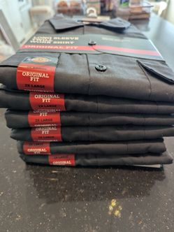 6 NEW Dickies Work Shirts – Men's 2XL – $50