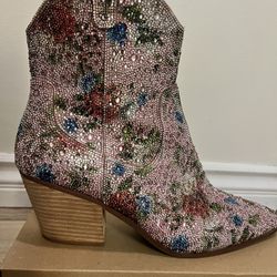 Betsy Johnson Pink 👩‍🎤 Cowgirl Boots Size 11