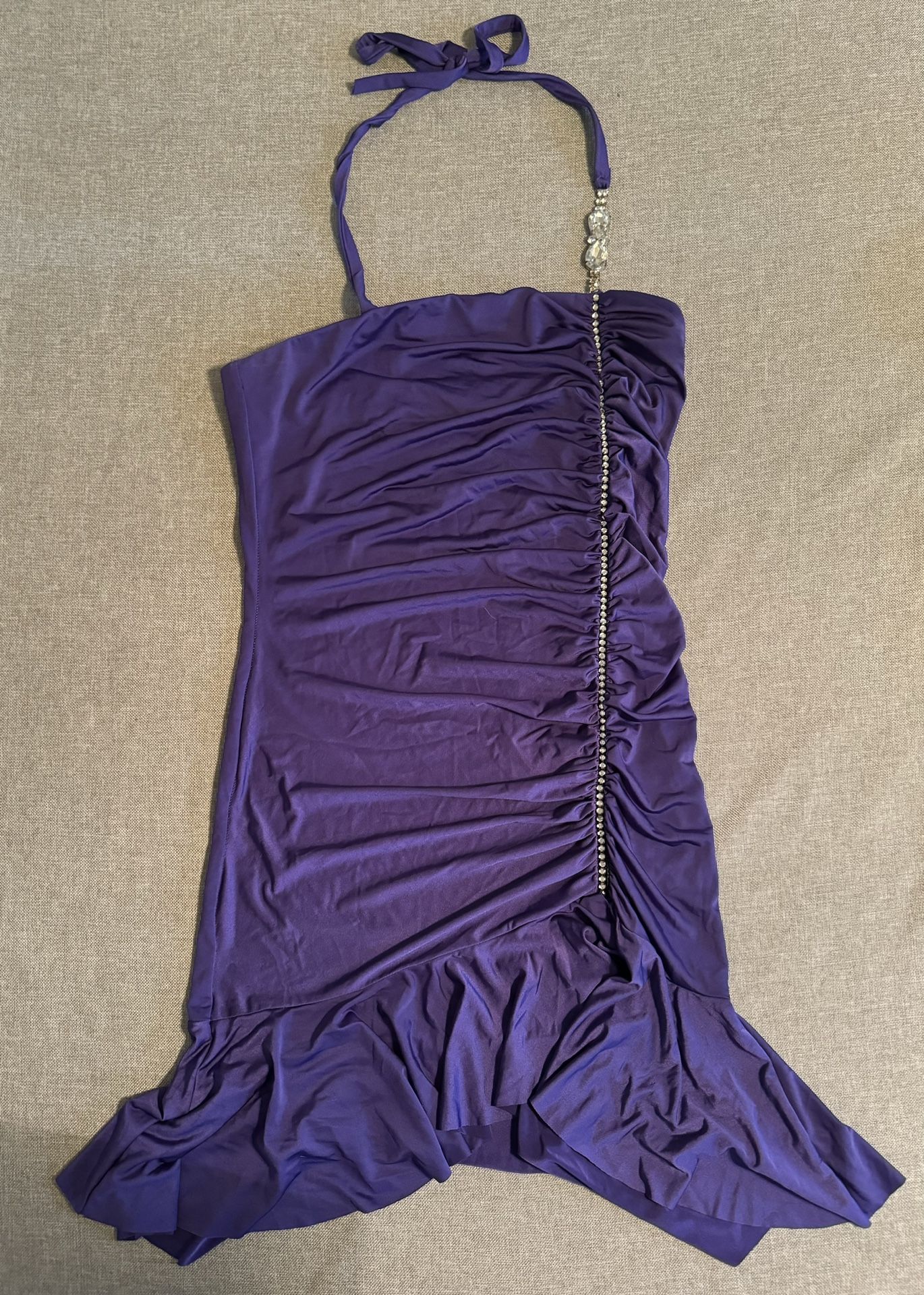 Purple Dress Costume Flapper Mardi Gras Medium Large