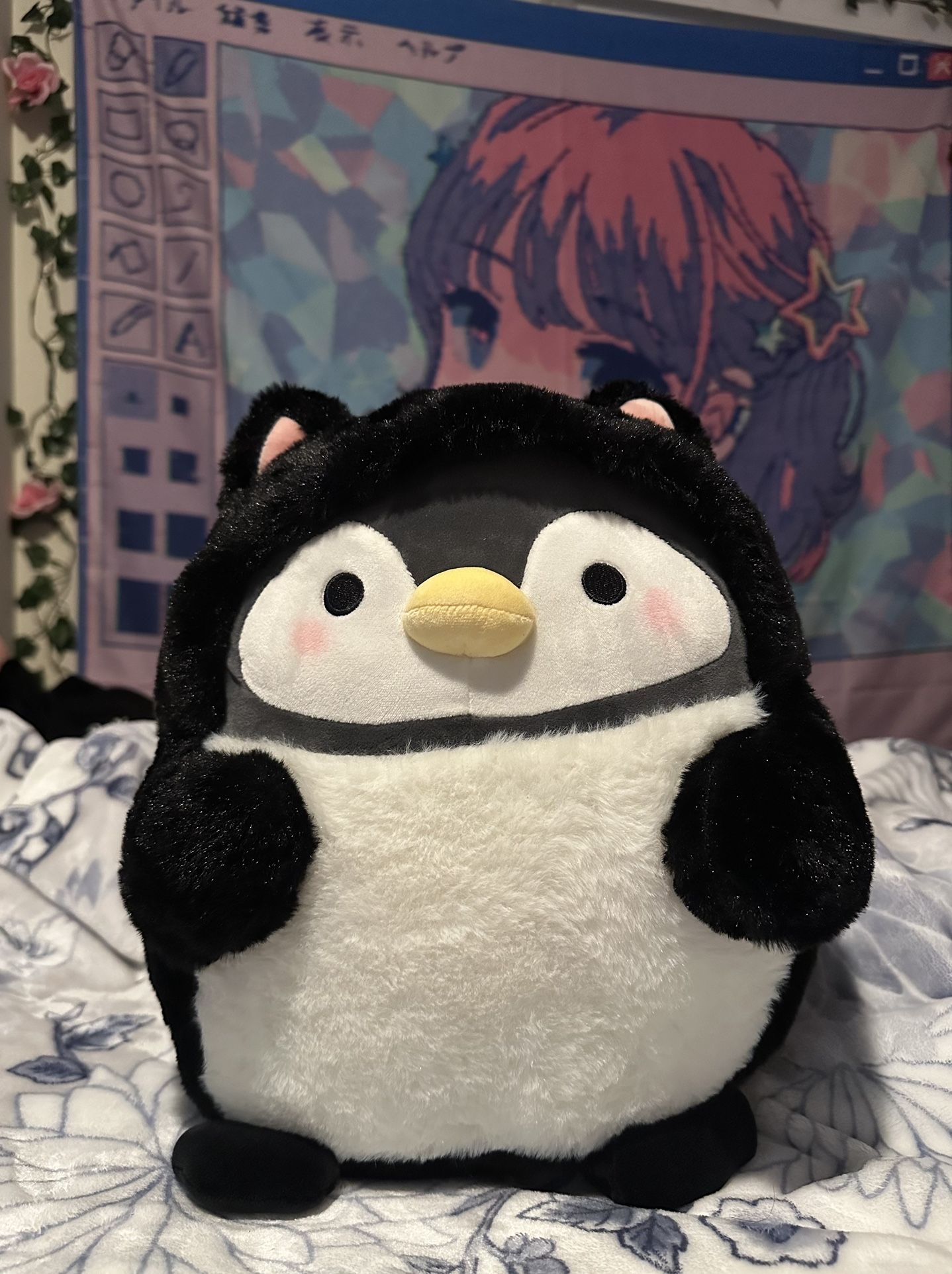 13” new penguin in outfit plushie (with tag)