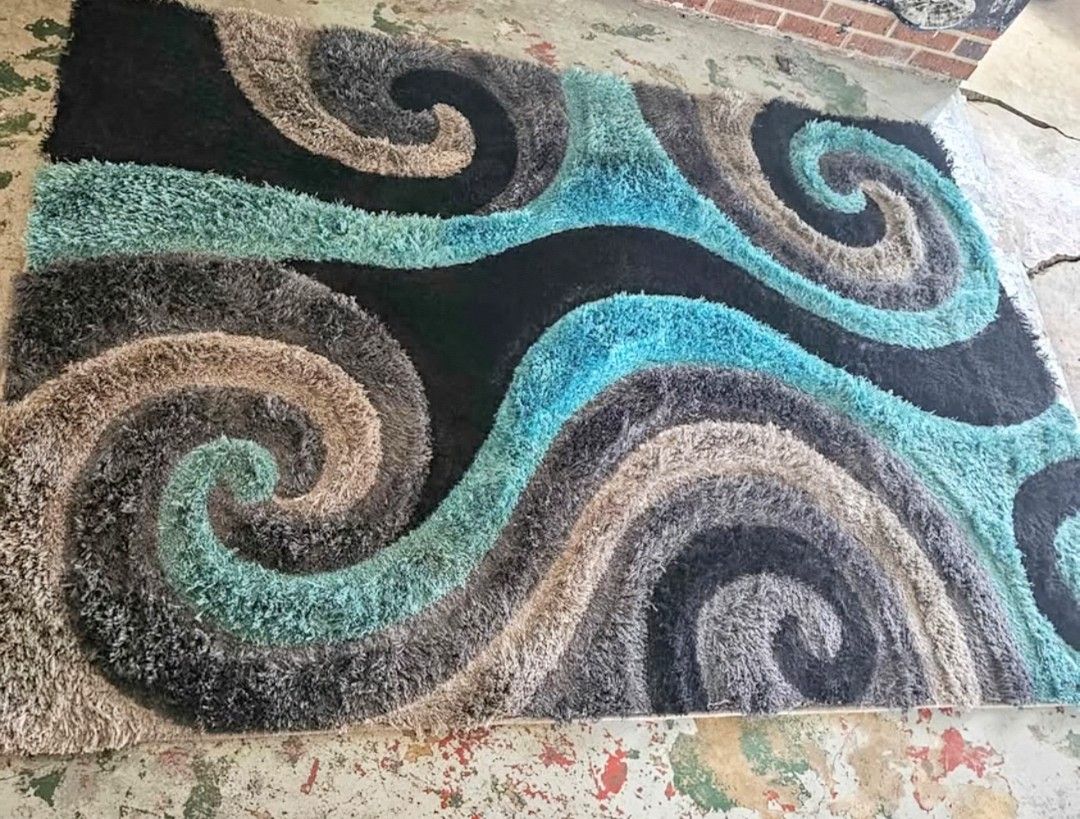 4d shaggy rug