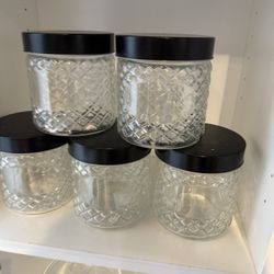 Glass Jars Set Of 5