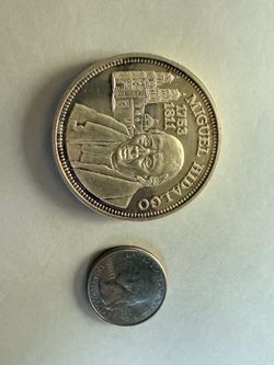 MIGUEL HIDALGO 2 Ounces .999 Silver Round Mexican Vintage Rare! Great Toning