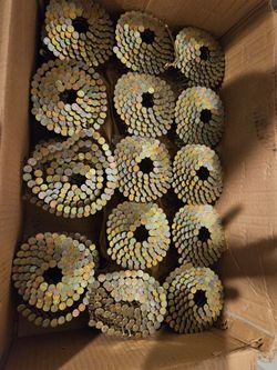Partial box roofing nails, coils. 28 coils left