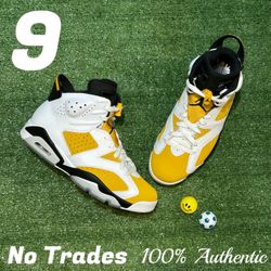 Size 9 Air Jordan 6 Retro “Yellow Ochre” 🌞
