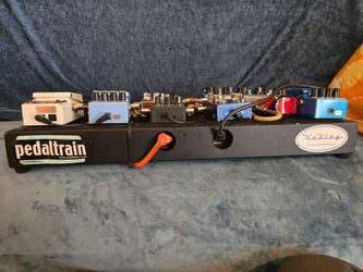 Full pedalboard with effects pedals