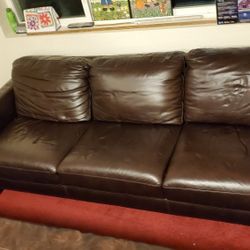 Dania Leather Sofa