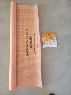 $20 Schluter Kerdi Shower Left Overs