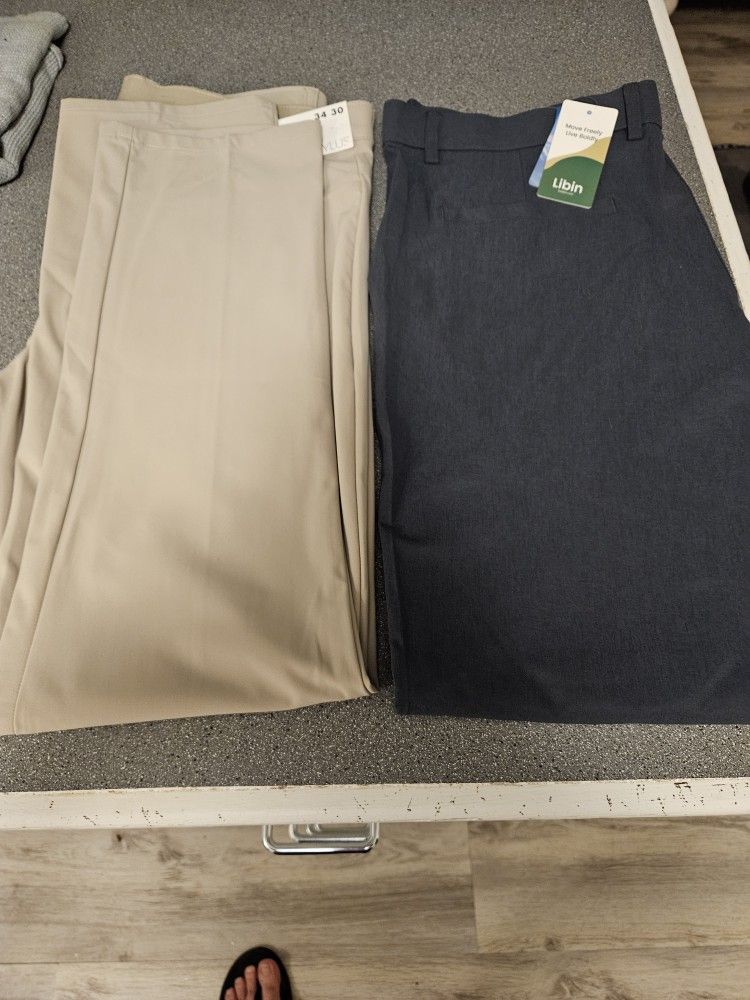 2 Pair Brand New Tech Pants 34x30