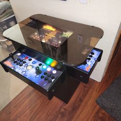 4 Player Tabletop Arcade And Music Jukebox With 500 Games