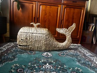 Crate and Barrel Whale Wicker Basket