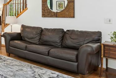 Leather SOFA or LOVESEAT Tables, LAMPS, WINE cabinet