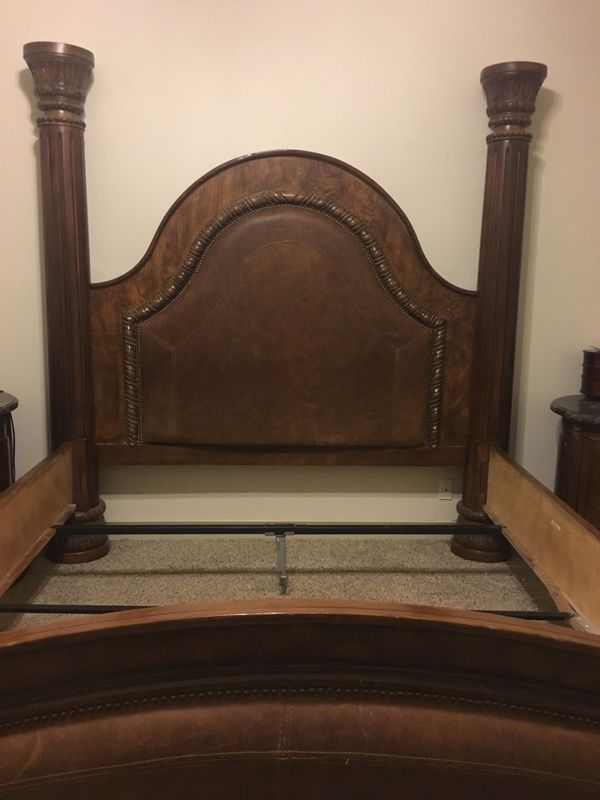 King 4 Post Bed Dresser And 2 End Tables All From Diane Flack 1 Of 6