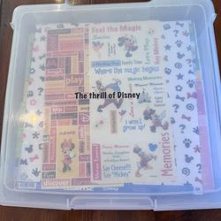 CLASSIC DISNEY Scrapbooking Paper And Stickers - LOTS!