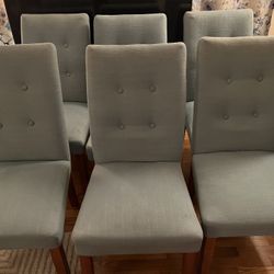 6 Dining Chairs Upholstered 