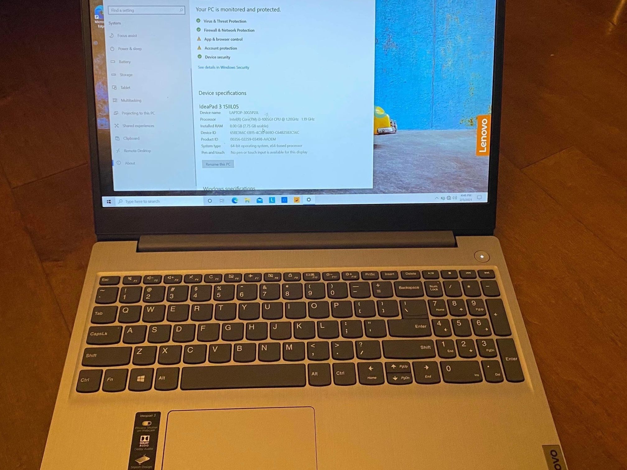 Lenovo IdeaPad 3 - 15 Inches - 8GB RAM