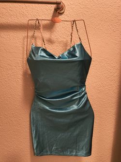 Blue Silk dress  MEDIUM