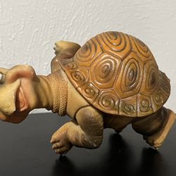 Resin Turtle Doing Pushups Figurine