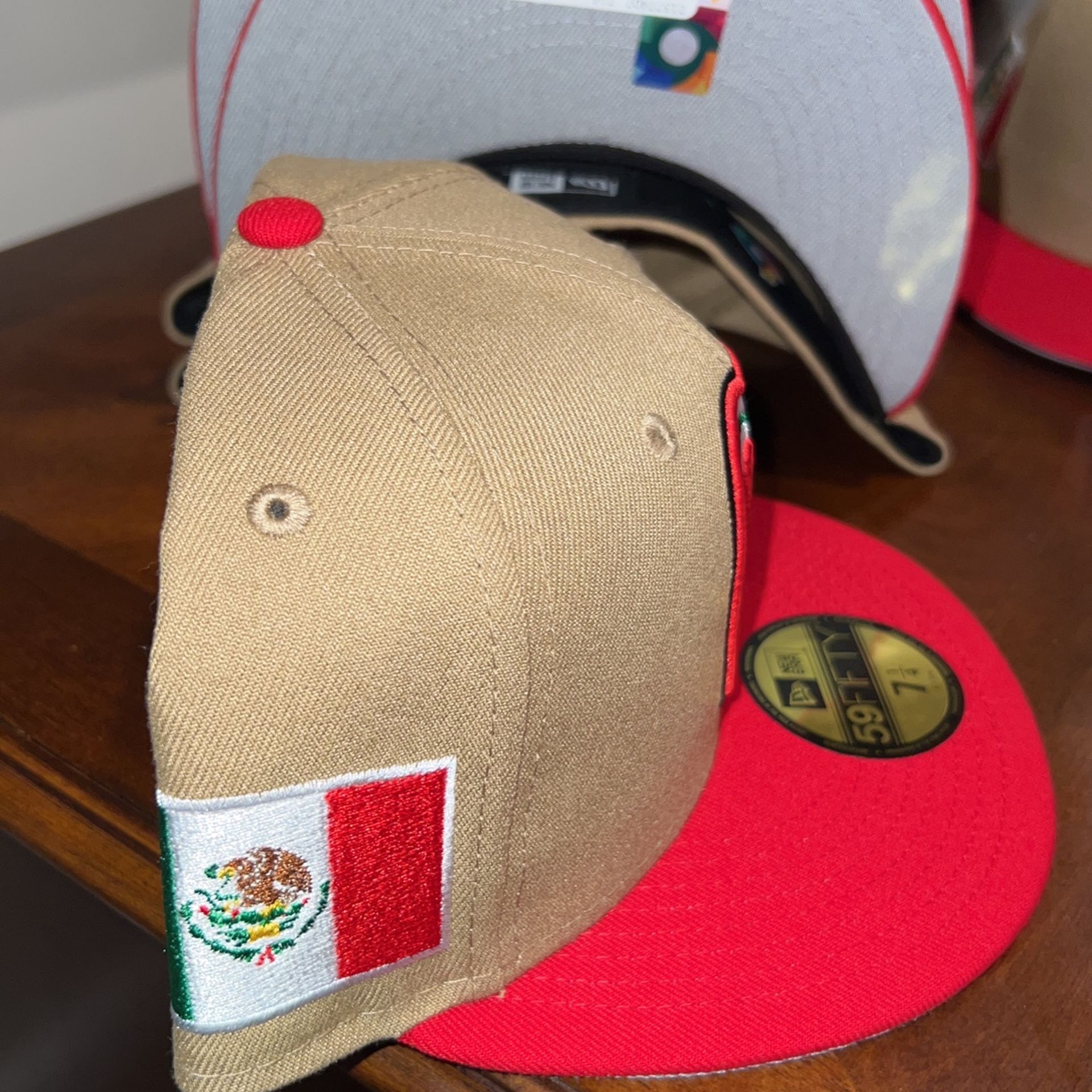 WBC 2023 Mexico NEW ERA HAT World Baseball Classic LIMITED EDITION KHAKI 7  1/4