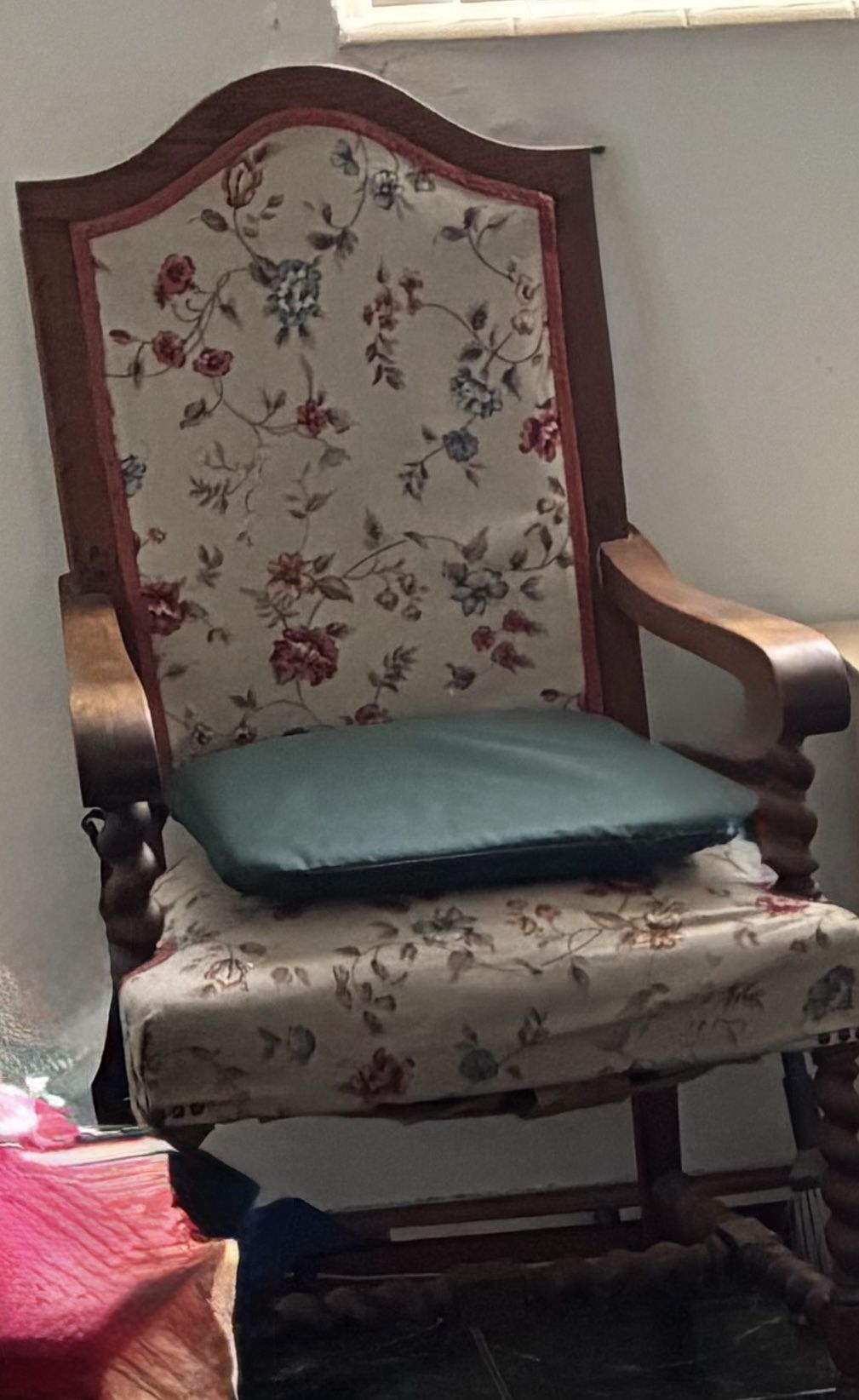 Antique Spanish Revival king Charles Chair!!
