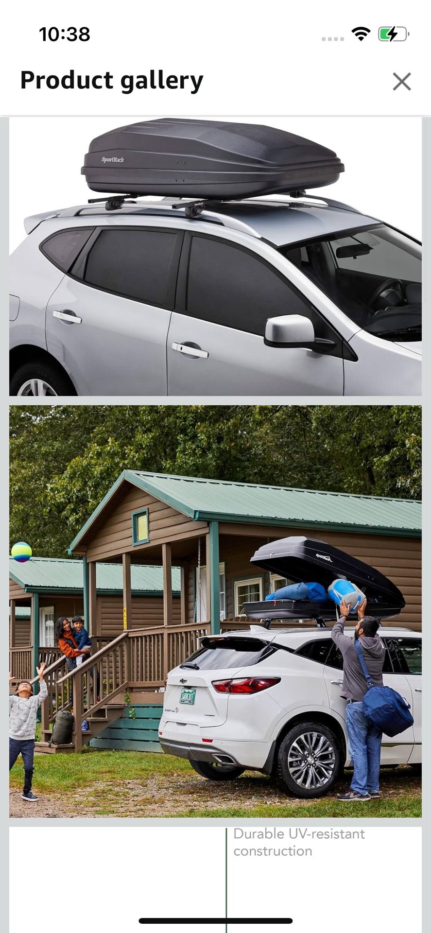 Sport Rack Hard Sided Car Top Carrier