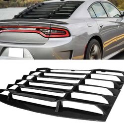 2011-2022 Dodge Charger Rear Window Louver Carbon Fiber Print