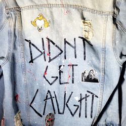 Horror Movie Themed Jean Jacket