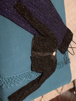 Navy and Black Night Dress