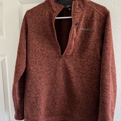Eddie Bauer Quarter Zip Fleece Pullover Men's Size M