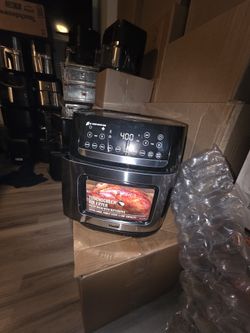 bella PRO - 12.6-qt. Touchscreen Air Fryer Pizza Oven with Rotisserie - Stainless Steel