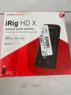 IK Multimedia iRig HD X Guitar Audio Interface - iOS, Windows, Mac, Android