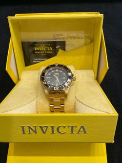 🔥 Invicta Grand Diver Automatic – Gold/Black – Box & Papers 🔥