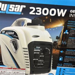 Pulsar 2,300-Watt/1,800-Watt Recoil Start Super Quiet Gasoline Powered Portable Inverter Generator with Advanced CO Shutoff Pulsar - 2,300-W