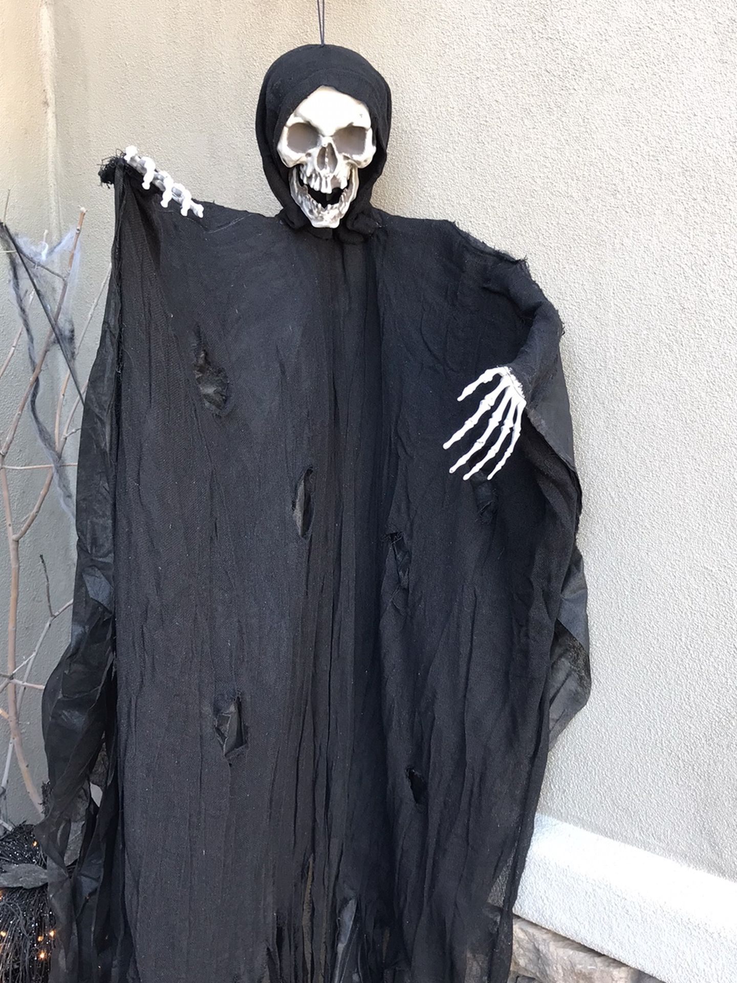 The Reaper Six Foot Hanging Skeleton Halloween Decoration