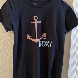 GIRL’S Size XL ROXY T-Shirt With Anchor Logo, Like New