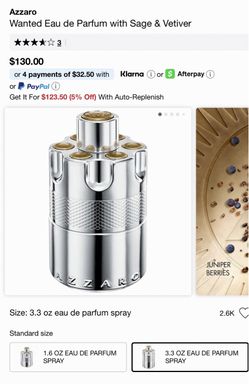 Azzaro Wanted Eau de Parfum 3.3 oz