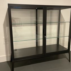 Glass Cabinet w/Shelves IKEA Milsbo
