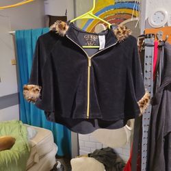 guess toddler winter coat leopard trim