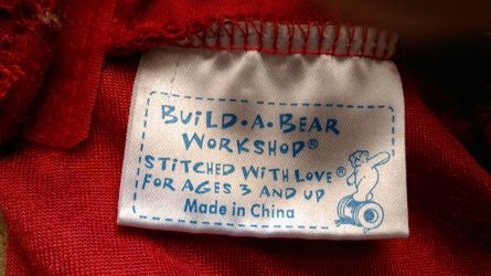 Build a Bear clothing 4 outfits