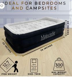 MaisonAir Twin Air Mattress 20-Inch Height