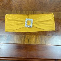 Silver Buckle Chair Sashes 